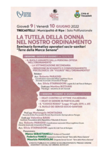 Locandina del seminario La tutela della donna